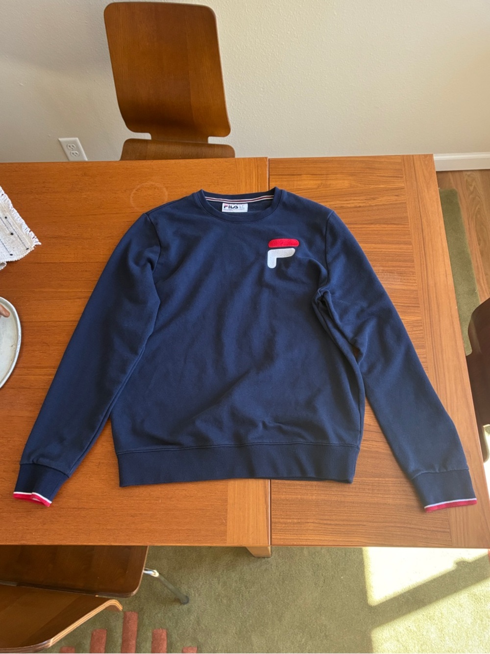Y2K Fila Blue Crewneck Sweatshirt